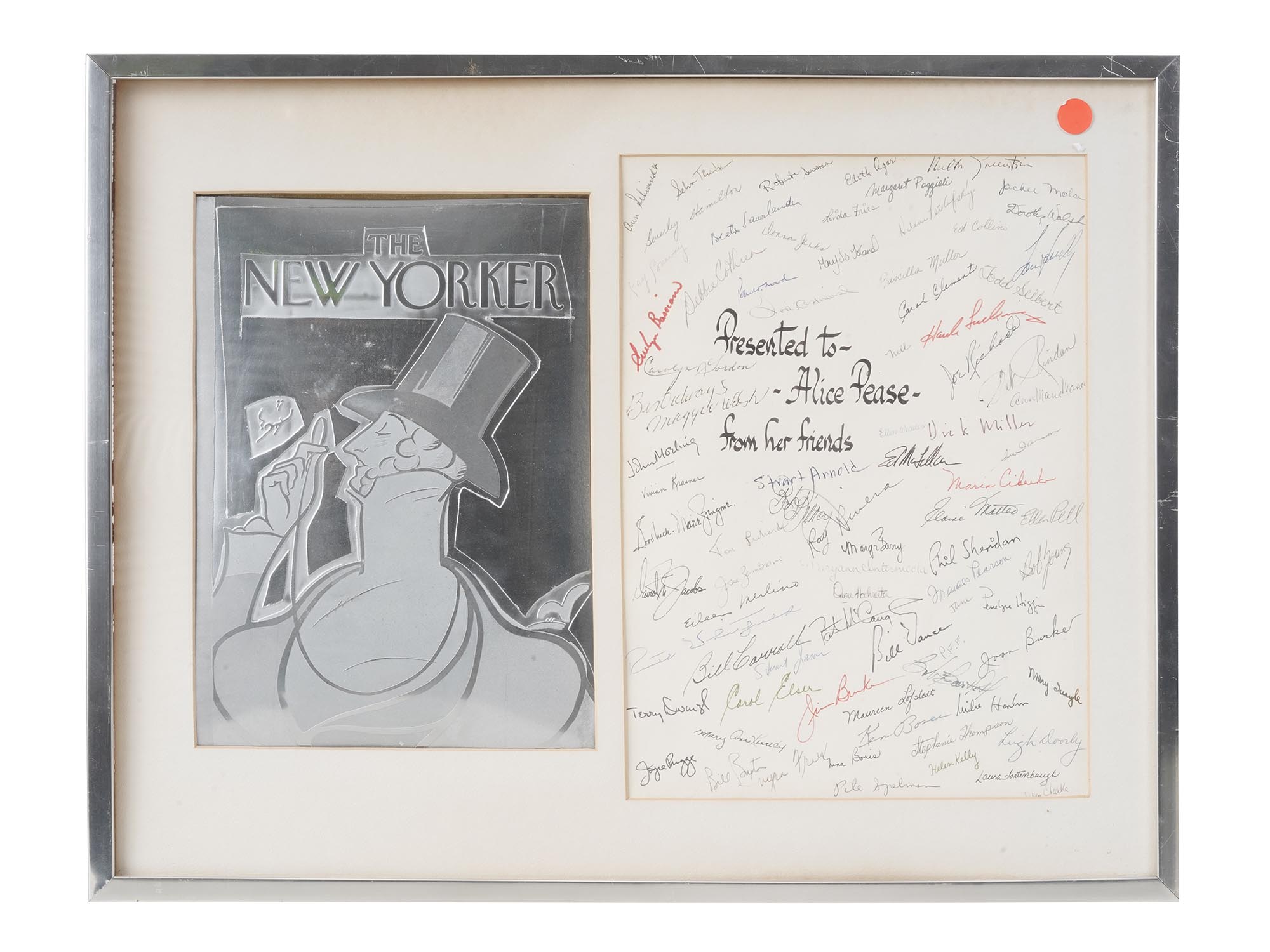 THE FIRST NEW YORKER MAGAZINE COVER W SIGNATURES PIC-0